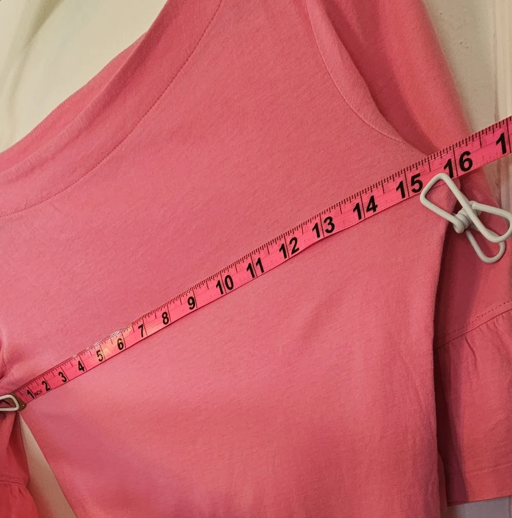 Pink Top with Ruffle Sleeves - Picture 3 of 7